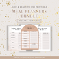 Meal Planner Bundle including grocery list